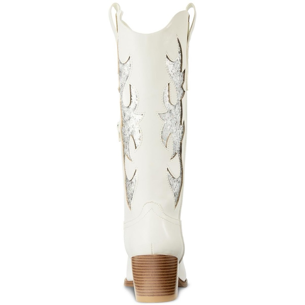 NEW! Wild Pair Lucah Faux Leather Tall Cowboy Boots - Picture 3 of 3